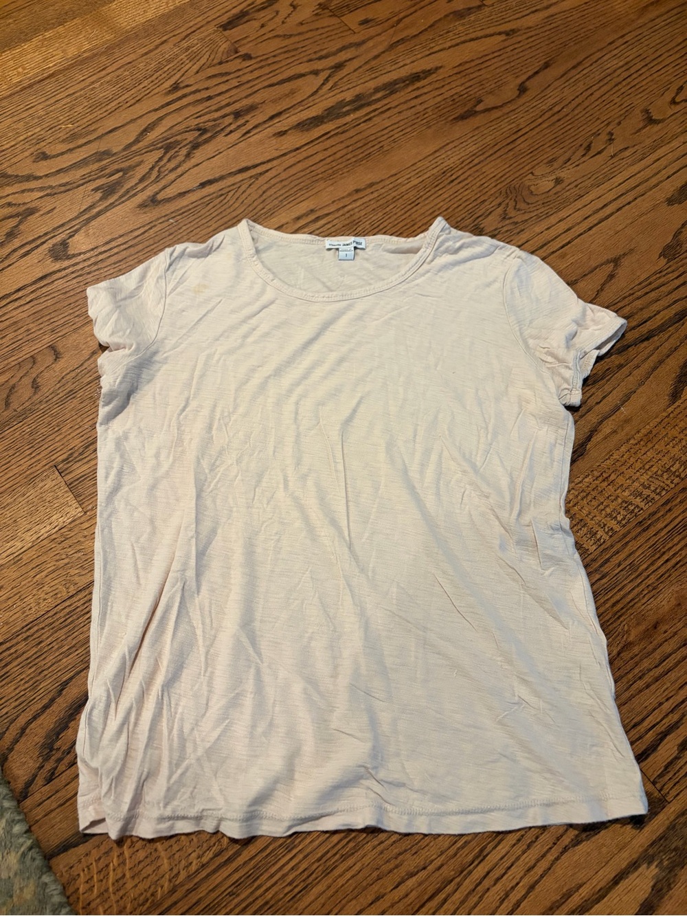 James Perse Short Sleeve Crewneck Tee - Pale Blush